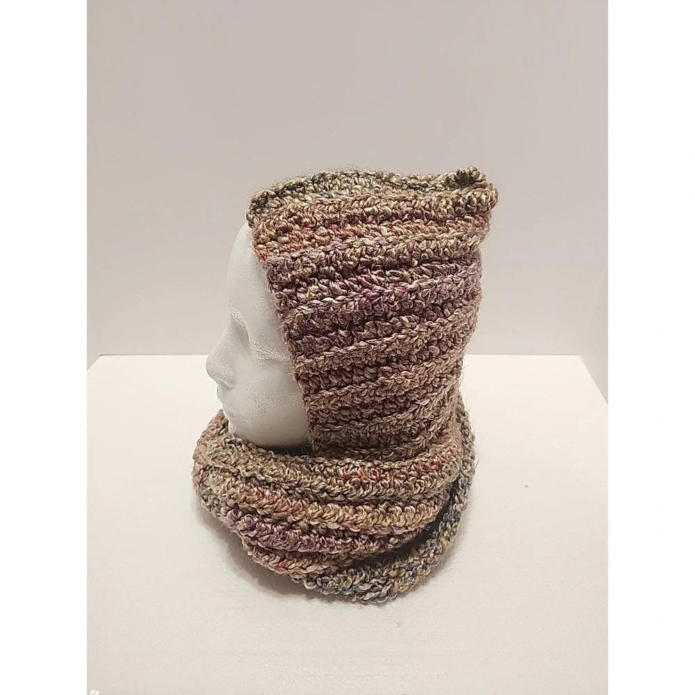 New Homemade Hood Scarf Crocheted Handmade Adult‎ Size